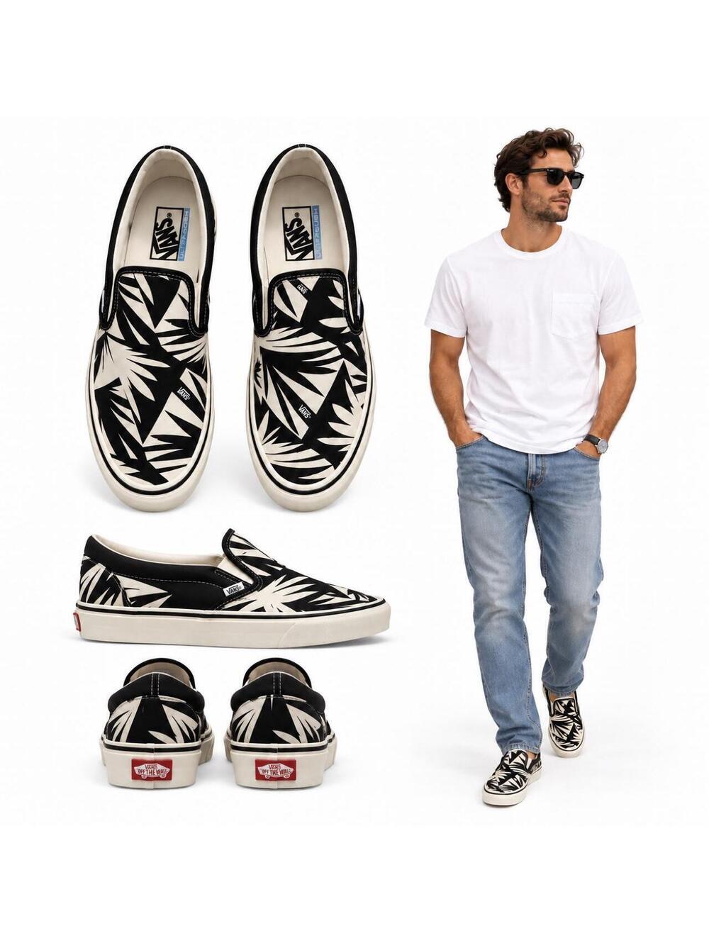 Vans Men's Black and Multi Trainer